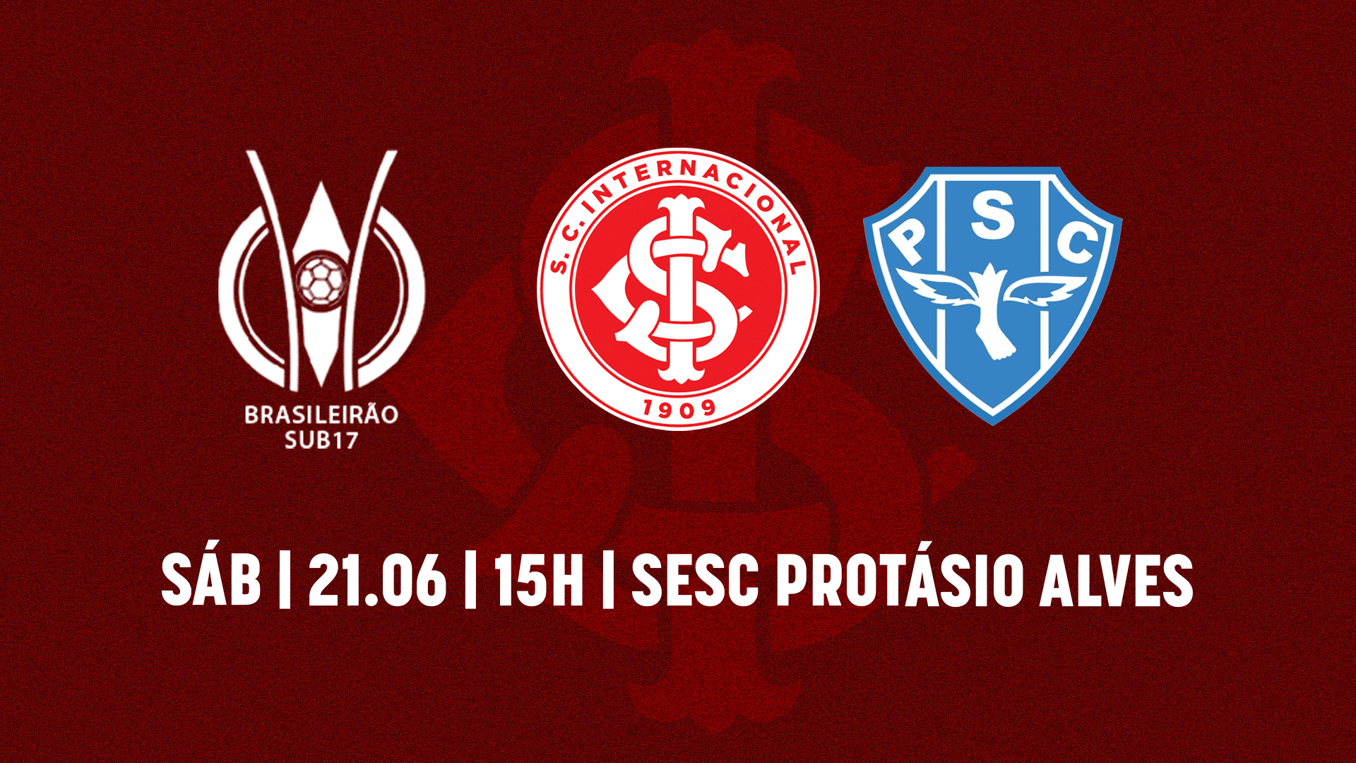 Serviço de jogo: Internacional x Paysandu | Campeonato Brasileiro Feminino Sub-17 2025