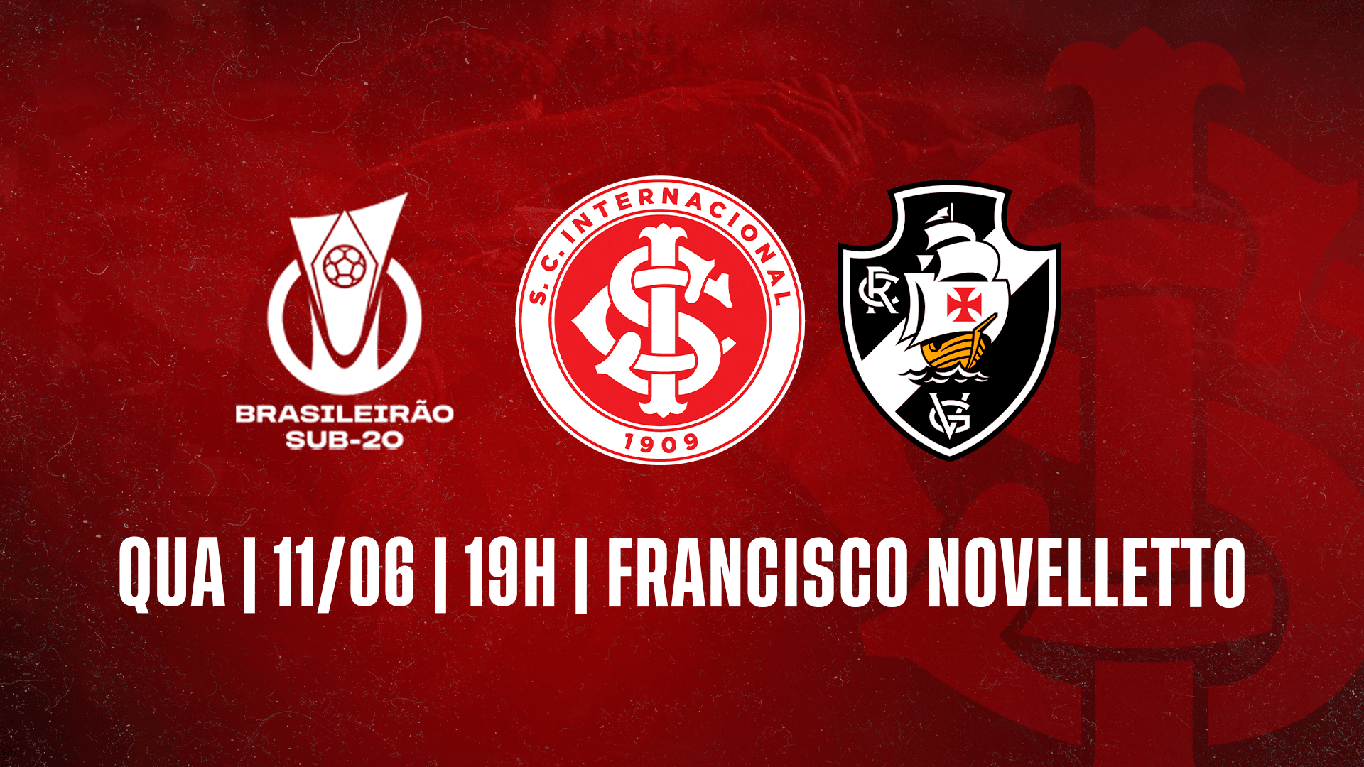 Serviço de Jogo: Internacional x Vasco da Gama | Campeonato Brasileiro Sub-20 2025
