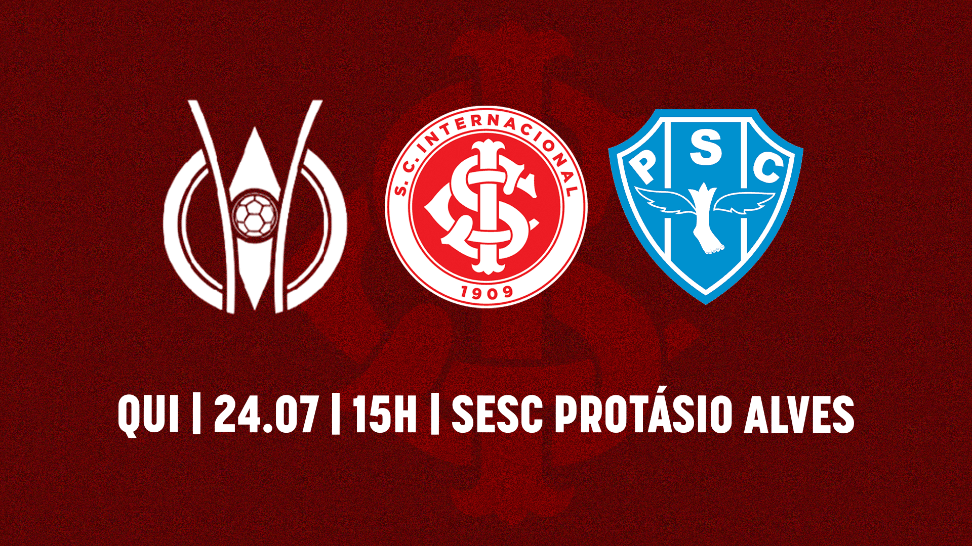 Serviço de Jogo: Internacional x Paysandu | Campeonato Brasileiro Feminino Sub-20 2025