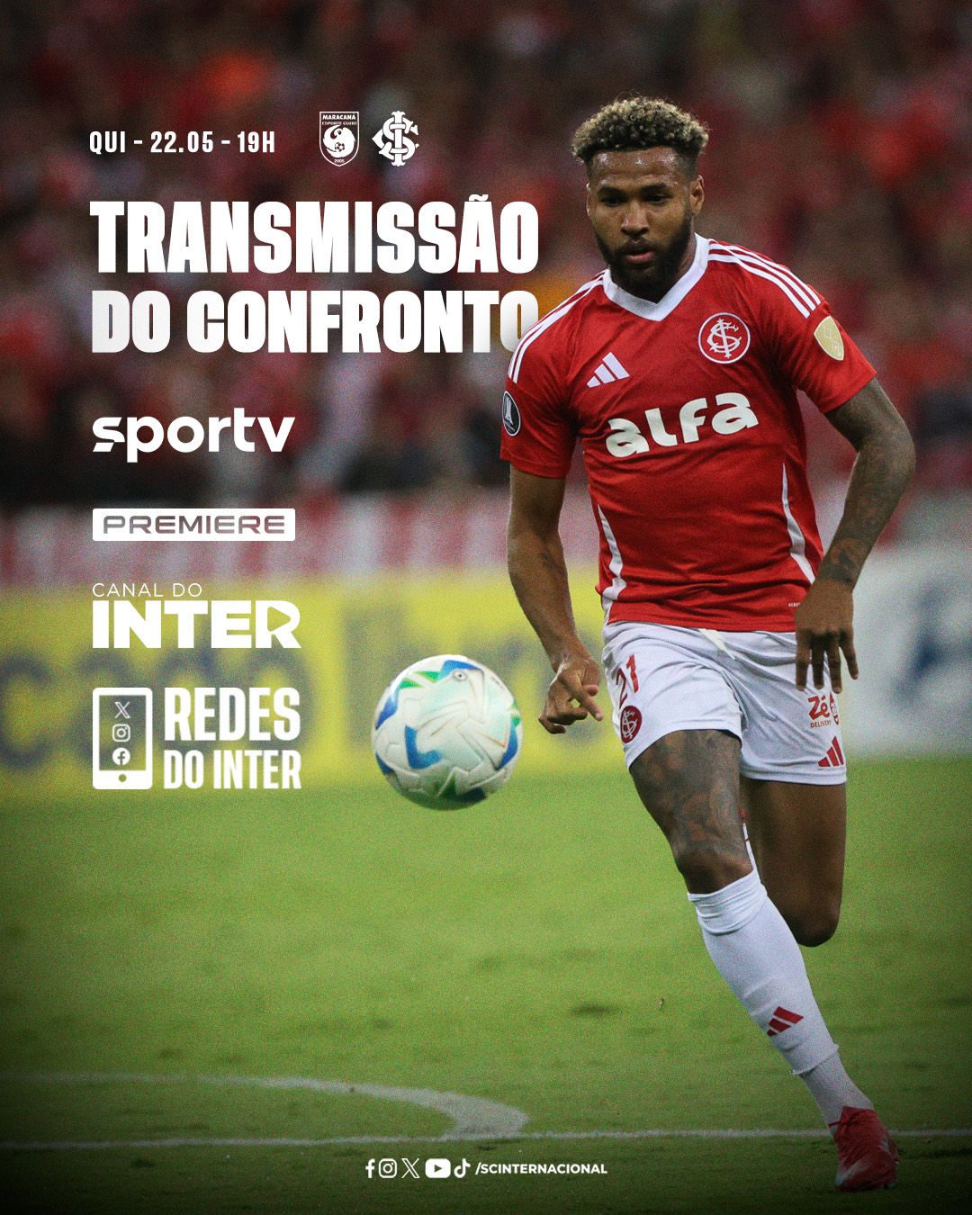 Confira a transmissão para Maracanã e Inter pela Copa do Brasil