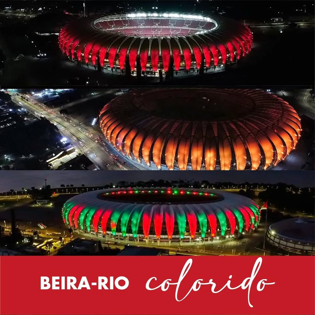 Beira-Rio iluminado por importantes causas de conscientização e prevenção