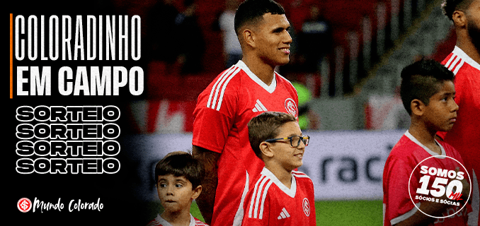 Cinco sócios(as) coloradinhos(as) serão sorteados(as) para entrar em campo no duelo contra o Vitória
