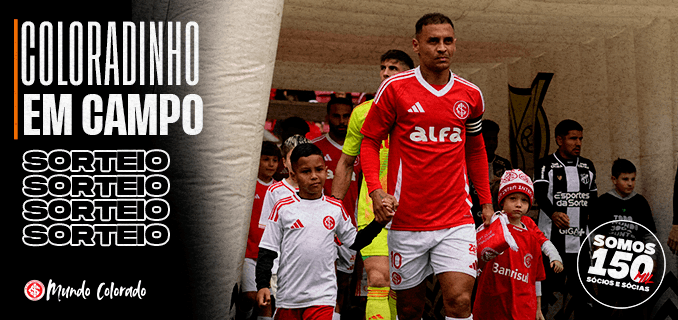Cinco sócios(as) coloradinhos(as) serão sorteados(as) para entrar em campo contra o Vasco da Gama