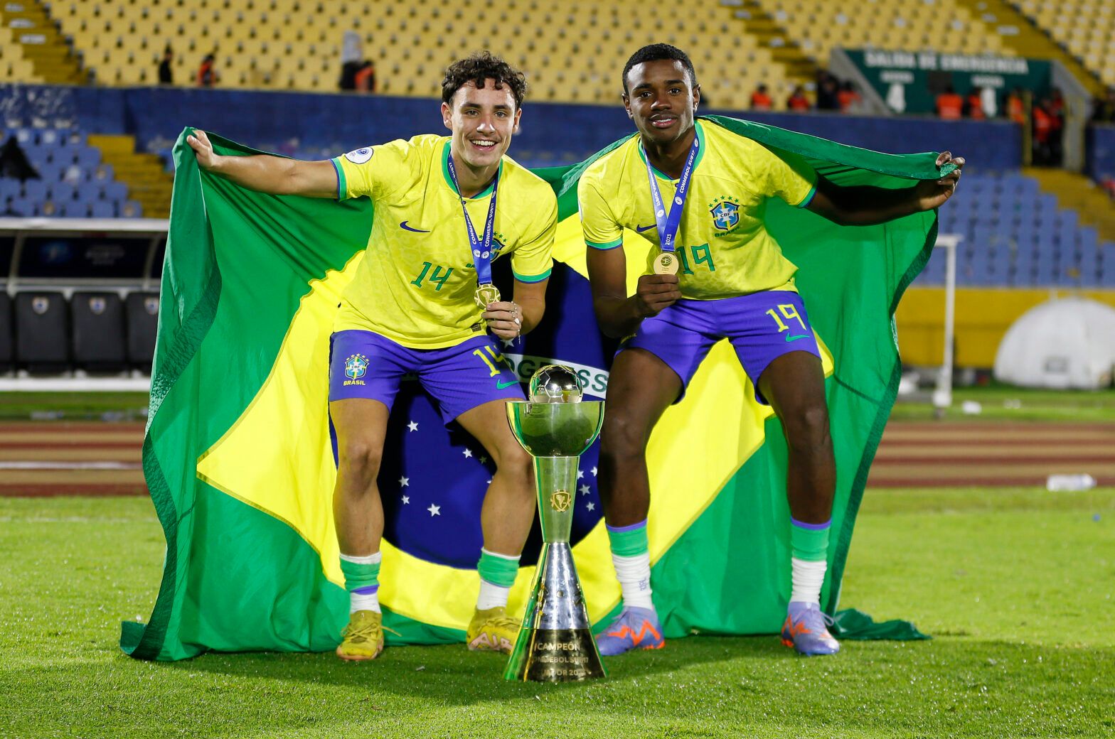 Brasil é campeão Sul-Americano com dupla Colorada